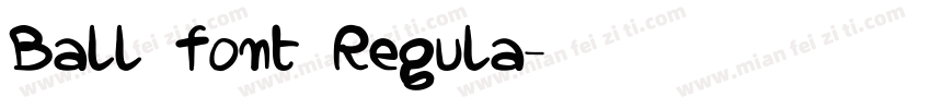 Ball font Regula字体转换